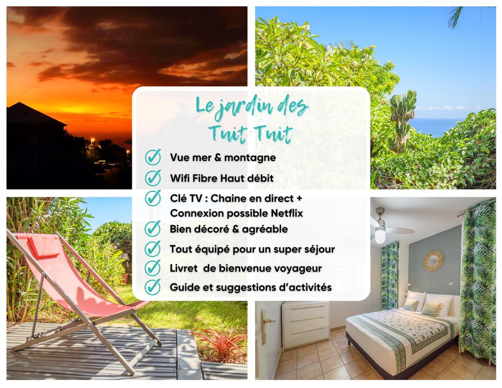 Le Jardin Des Tuit Tuit * Vue Mer * Cozy سان لوي المظهر الخارجي الصورة